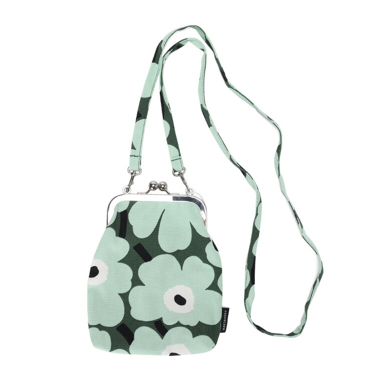 楽天市場 マリメッコ ミニウニッコ がま口ポシェット ダークグリーン グリーン Marimekko Mini Unikko Ainikki ネコポス対応可 2点まで バッグ ショルダーバッグ ギフト 結婚祝い プレゼント 贈り物 輸入洋食器の専門店イデール