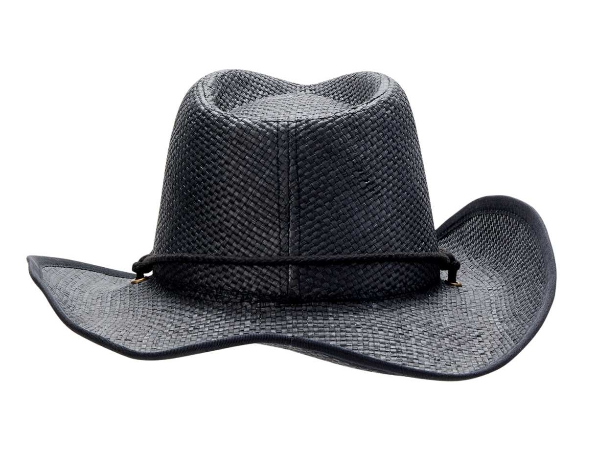 【楽天市場】カウボーイハット メンズ ストローハット 帽子 おしゃれな帽子 ウエスタンスタイル Black Cowboy Men