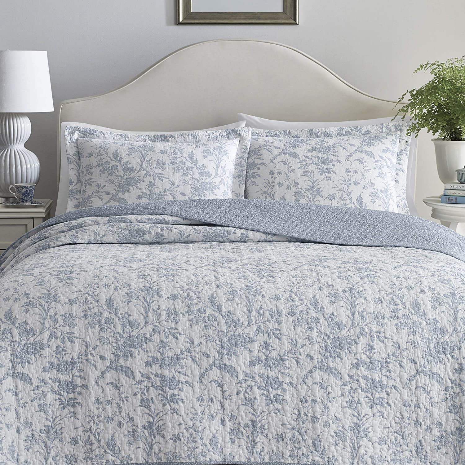 Laura Ashley ローラアシュレイ【シングル】Amberley Cotton Quilt Set 
