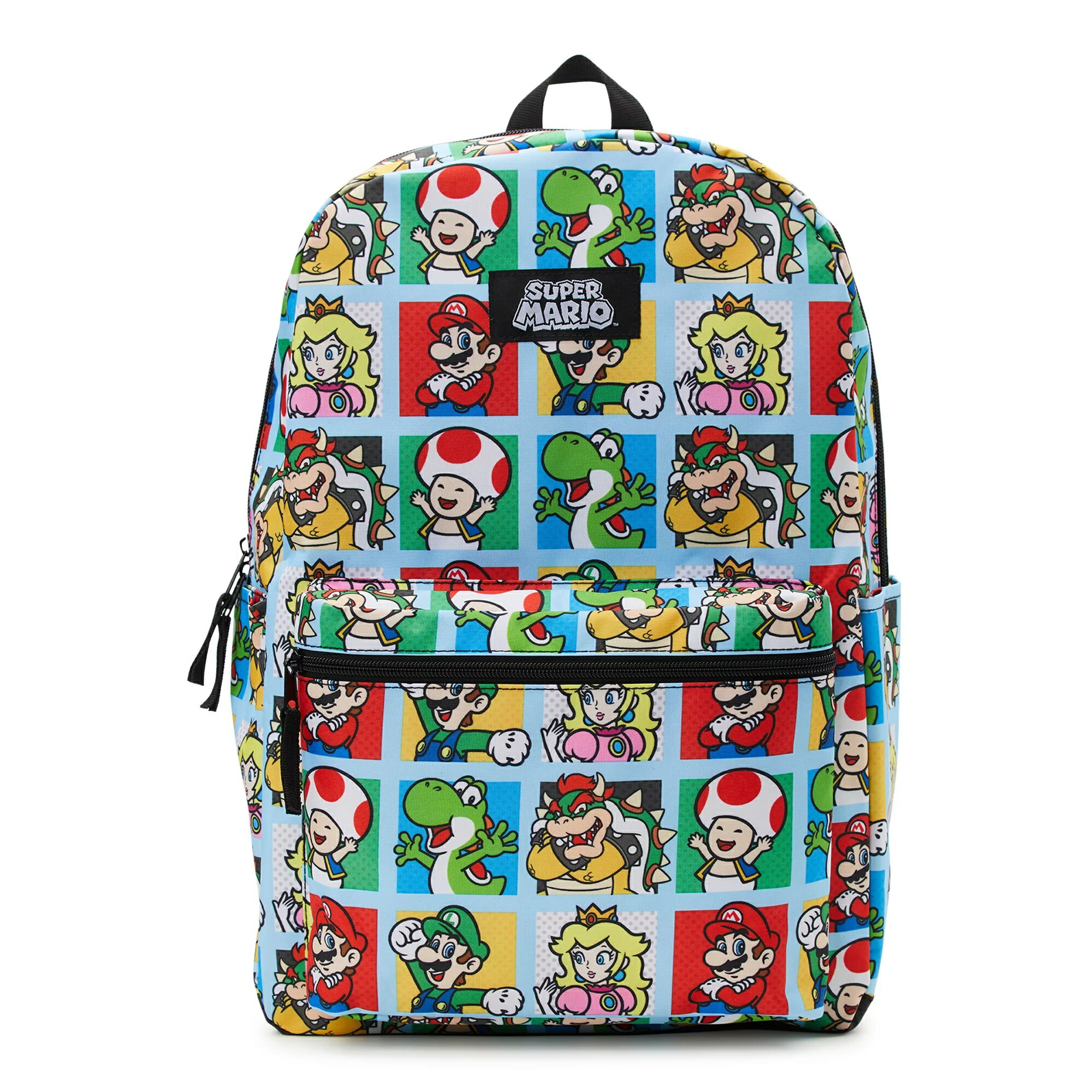 【楽天市場】子供用 リュックサック 任天堂 スーパーマリオブラザーズ キッズリュック キャラクター総柄 マルチカラー ポケットおしゃれ