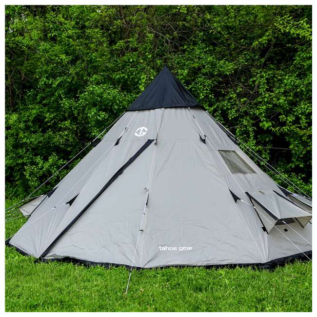 テント アウトドア Tahoe Gear ファミリー 輸入 母の日 テント ビッグホーン 福袋 Bighorn 10 円錐形 タホギアー X 4 Person 10 Teepee Cone Shape Tent Tgt Bighorn 4 アイディーリ輸入雑貨専門店テント 送料無料 ファミリー 簡単 人気 ワンポールテントの最高峰