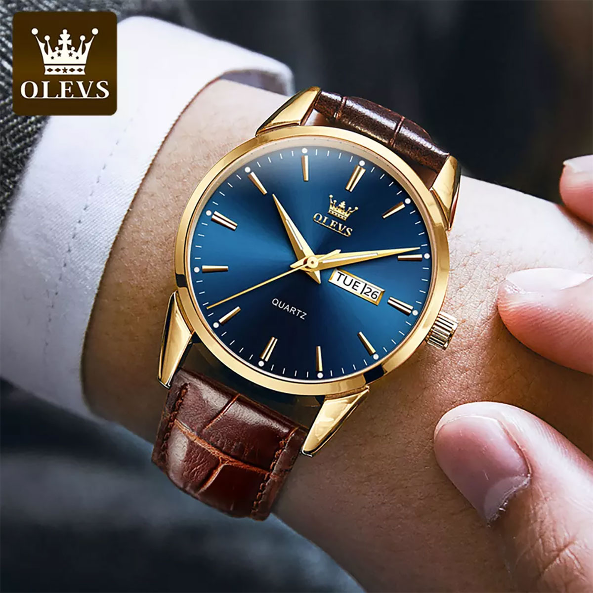 メンズ 腕時計 北欧デザイン ブランド OLEVS オレブス かっこいい