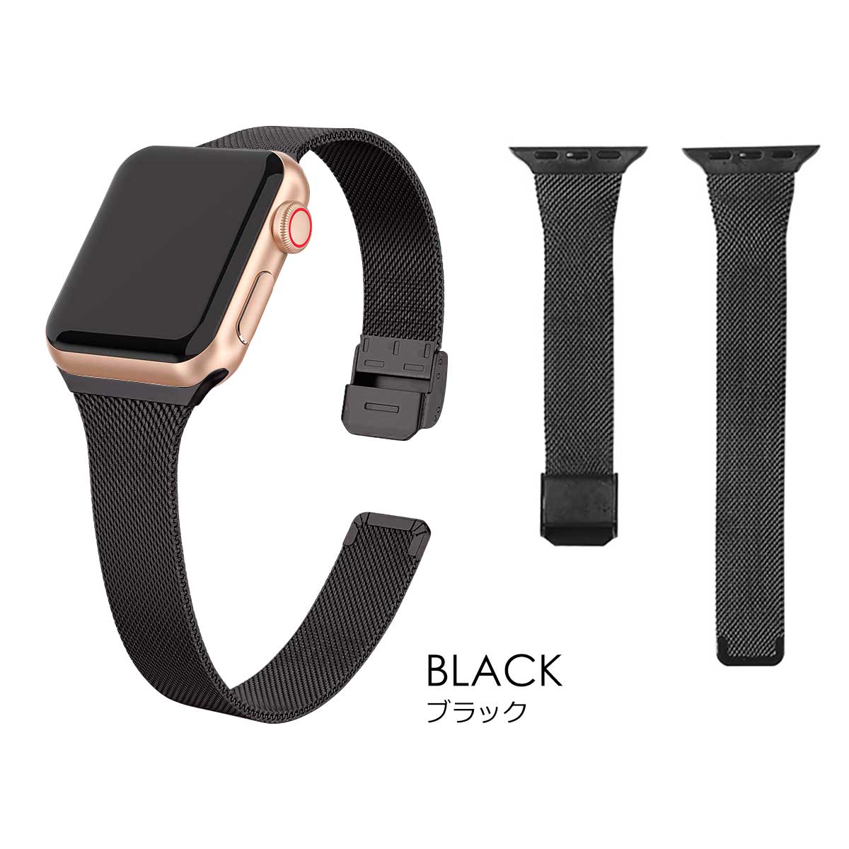 Sシルバー☆アップルウォッチバンド ステンレスベルト Apple Watch