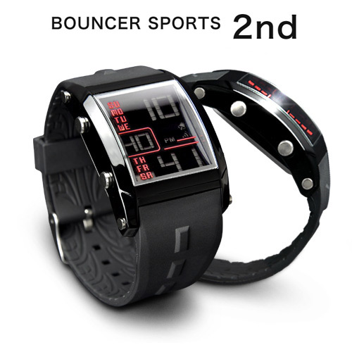 バウンサー スポーツウォッチ 腕時計 メンズ デジタル 防水 ストップウォッチ機能