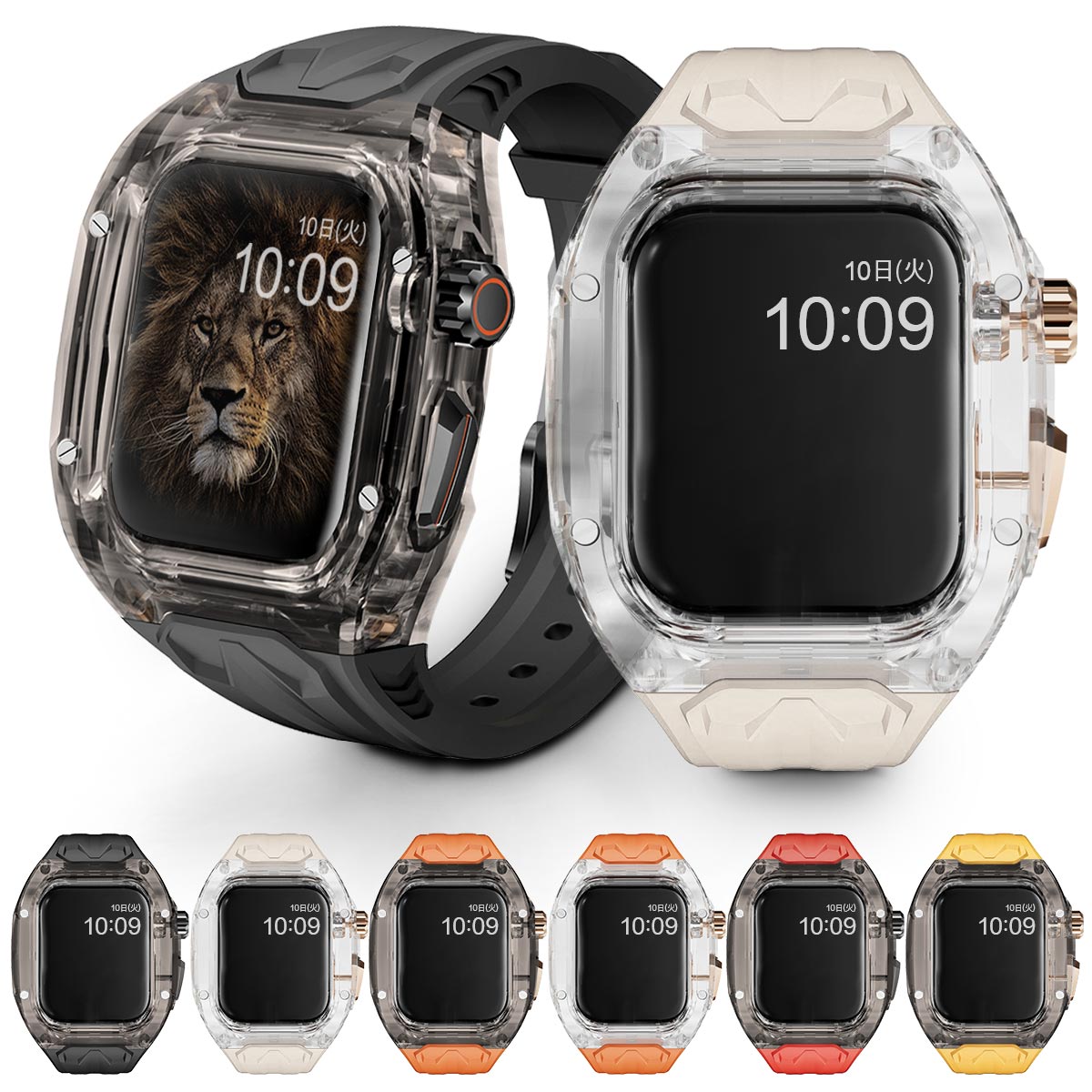 楽天市場】アップルウォッチ バンド 一体型 メンズ Apple Watch ケース 