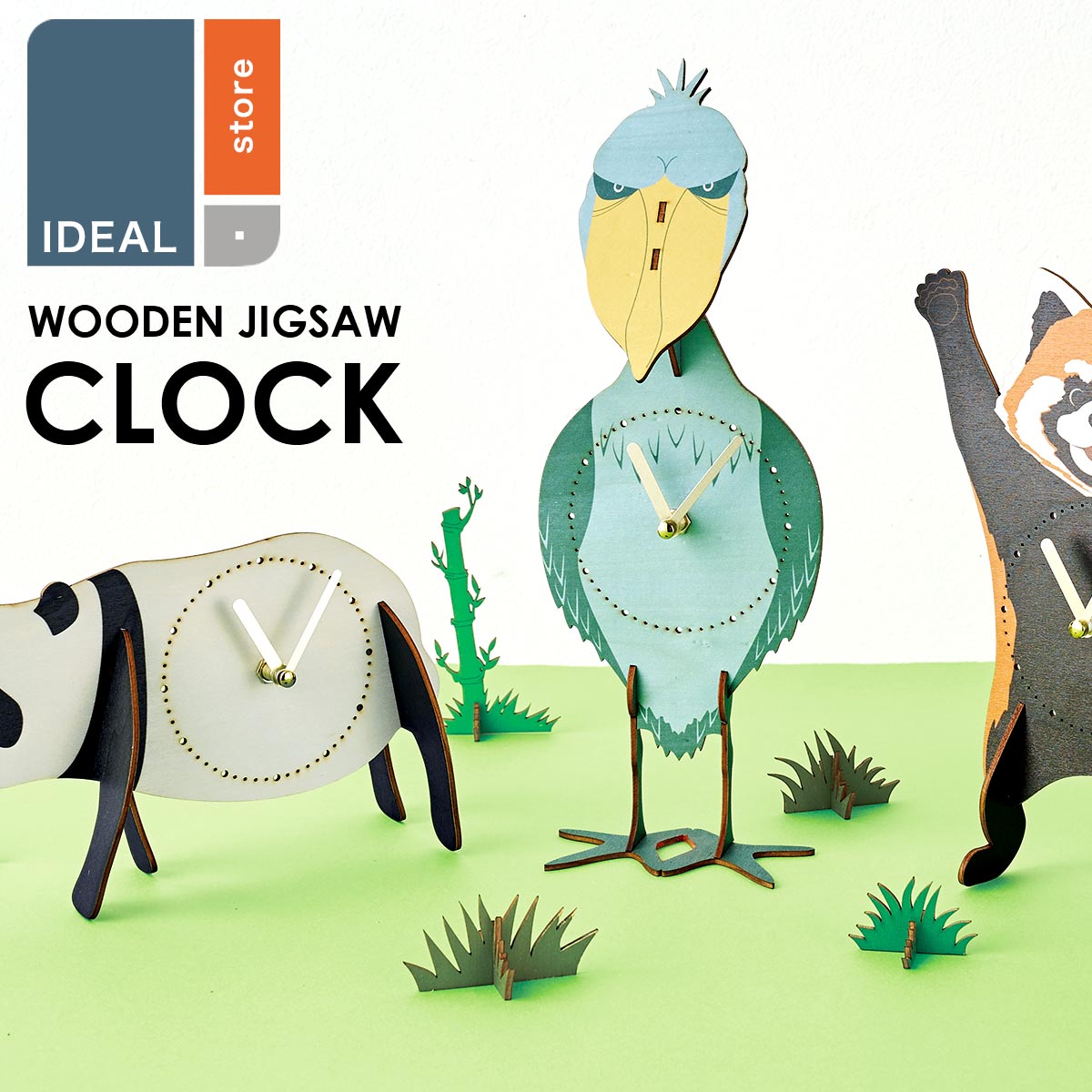 楽天市場】CLOCK PUZZLE クロックバズル ホオジロザメ 置時計