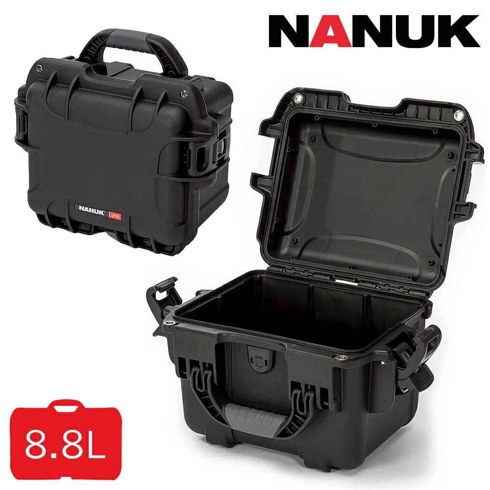 【楽天市場】タカチ電機工業 防水キャリングケース NK908B 内装無し NANUK CASE(ナヌークケース) ブラック 黒色 他メーカー