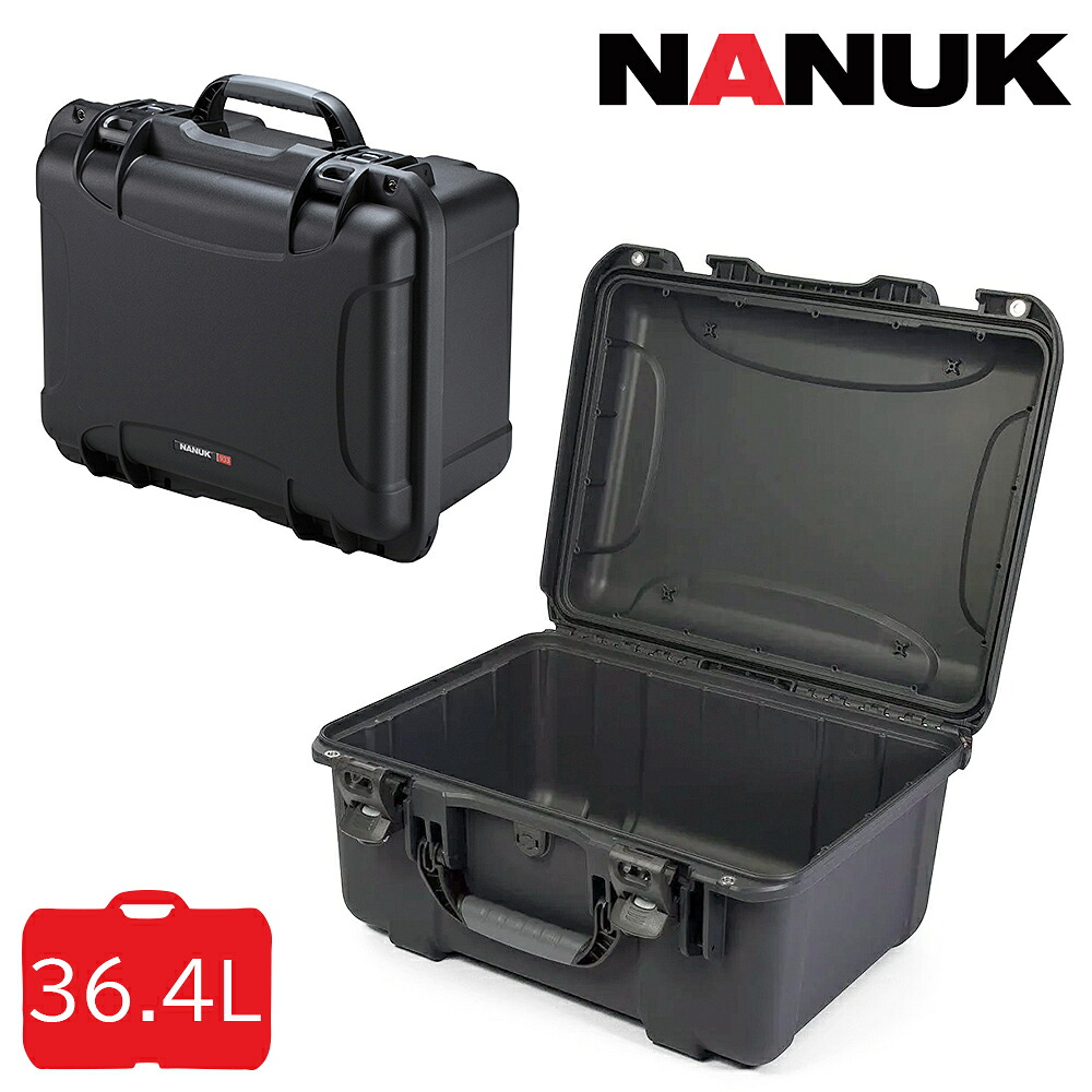 タカチ電機工業 防水キャリングケース NK933B 内装無し NANUK CASE(ナヌークケース) ブラック 黒色 他メーカー同梱不可 防水ケース ハードケース 耐衝撃ケース キャリーケース プロテクターケース プロテクションケース ペリカンケース フライトケース ツールケース