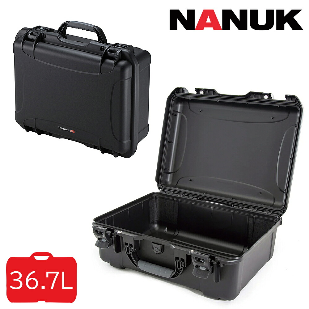 タカチ NANUK 防水キャリングケース ナヌーク NK940B 内装なし ブラック IP65 防水ケース ハードケース 高耐久 耐衝撃 キャリー プロテクターケース ペリカンケース ツールケース ドローン カメラ 撮影 精密機器 運搬用 カナダ製 他メーカー同梱不可｜アイデアルトランクネットショップ