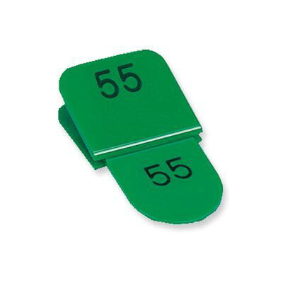 共栄プラスチック CT-3-51-G 親子番号札 角型 51&minus;100 グリーン CT351G｜iDECA　店