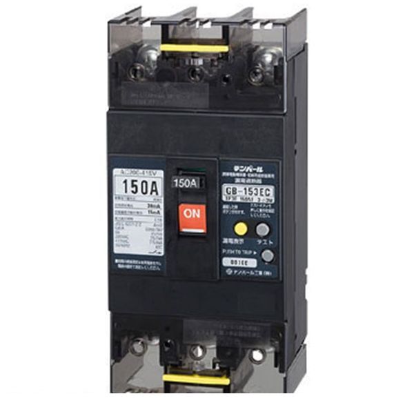 (LINEクーポン有)翌日出荷 【キャンセル不可】テンパール工業 GB-153EC 150A 30MA 200-415V 漏電遮断器 GB153EC150A30MA200415V｜iDECA　店