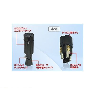 (LINEクーポン有)翌日出荷 アメリカン電機 41024RW 引掛形 防水形コネクタボディ 引掛形防水形コネクタボディ 防水形コードコネクタボディ ゴムカバータイプ 圧着端子式｜iDECA　店