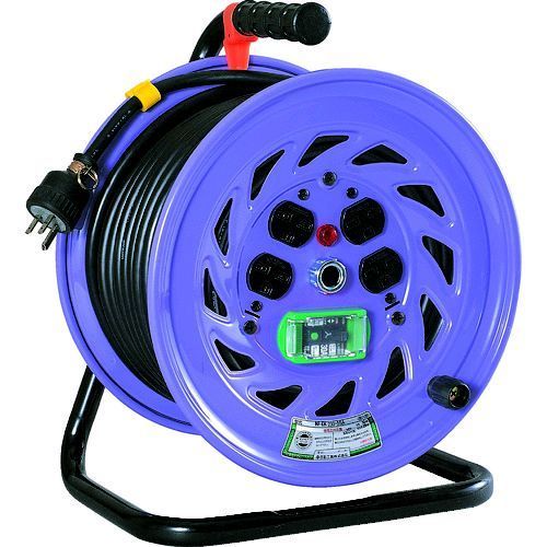 日動工業 NICHIDO NF-EB230-15A 電工ドラム 単相２００Ｖ 漏電保護専用ブレーカ付 ３０ｍ