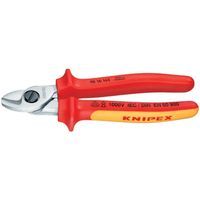 (LINEクーポン有)クニペックス KNIPEX 9516-165 絶縁ケーブルカッター1000V SB 輸入 工具 9516165