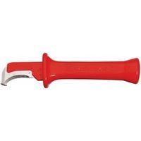 (LINEクーポン有)クニペックス KNIPEX 9855 絶縁ケーブルナイフ1000V SB 輸入 工具 9855 絶縁電工ナイフ