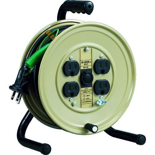 【即納在庫品】「直送」ハタヤ HATAYA JS-101K JSリール　単相100Vアース付　10m