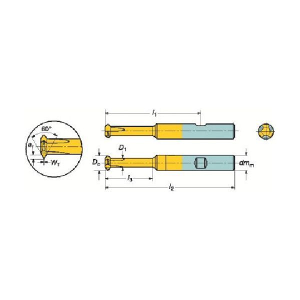 (LINEクーポン有)【即納在庫品】「直送」サンドビック ＳＶ 326R06B15050VMTH コロミル326ソリッドエンドミル 102 604-7181 【キャンセル不可】