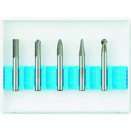 【即納在庫品】「直送」トラスコ中山 ＴＲＵＳＣＯ TBC0605S 超硬バーセットCシリーズ 軸6mm 刃径6mm 5本セット