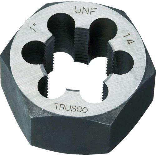 【即納在庫品】「直送」トラスコ中山 ＴＲＵＳＣＯ TD61UNF14 六角サラエナットダイス UNF1－14