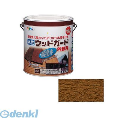 直送 代引不可・他メーカー同梱不可 アサヒペン 4970925417350 アサヒペン　水性ウッドガード外部用　３Ｌ　ウォルナット　１１