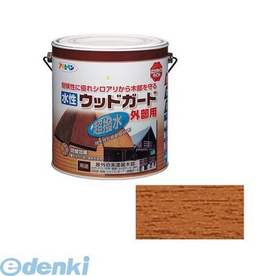 直送 代引不可・他メーカー同梱不可 アサヒペン 4970925417329 アサヒペン　水性ウッドガード外部用　３Ｌ　ライトオーク　０２