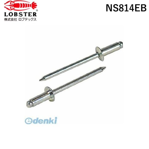 【即納在庫品】「直送」株 ロブテックス NS814EB ブラインドリベット スティール／スティール製 ８－１４ １００本入 エコＢＯＸ
