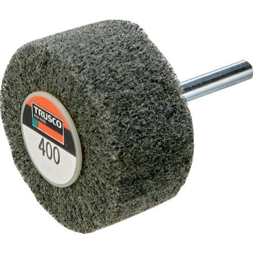 【即納在庫品】「直送」トラスコ中山 株 UFN1025400 ナイロン軸付ホイール 外径１００×厚み２５×軸６ ４００＃ ５個入