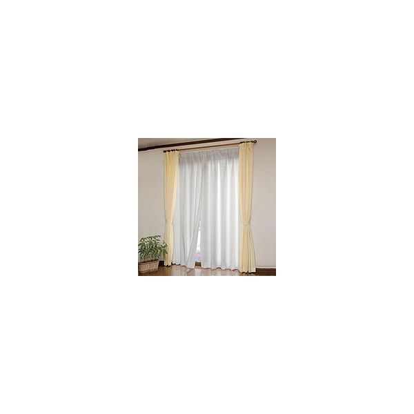 (LINEクーポン有)4969133213359 【3個入】 3層編み断熱レースカーテン 150×176【キャンセル不可】
