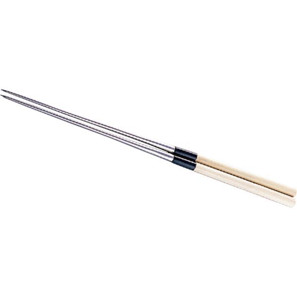 (LINEクーポン有)4967151071890 エムテートリマツ 白木柄 盛箸 水牛桂柄 13．5cm 箱なし 水牛桂柄盛箸 桂柄付き 盛り箸 菜箸