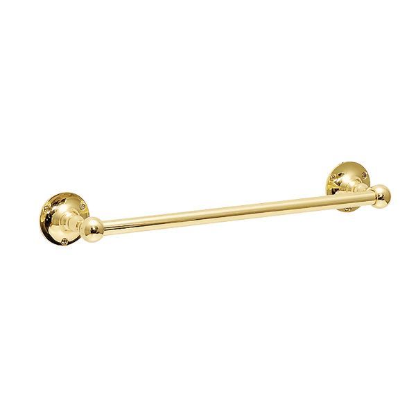 ゴーリキアイランド 640812 真鍮製タオルバー Solid Brassシリーズ 金色 360ミリタイプ 真鍮 タオル掛け タオルハンガー|iDECA 店