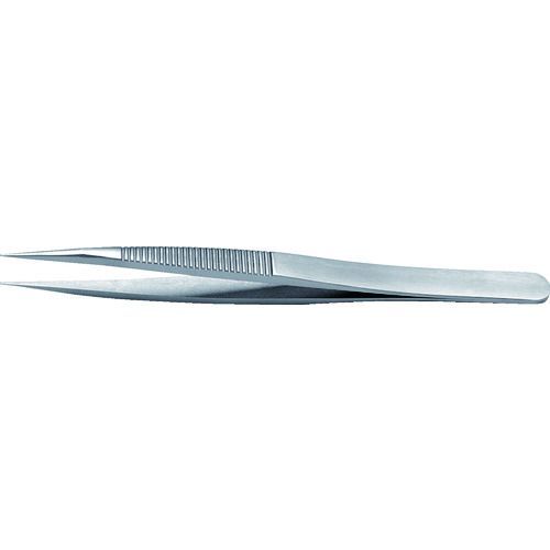 【即納在庫品】「直送」ｉｄｅａｌｔｅｋ 00B-SA-0-IT 耐酸耐磁ステンレスピンセット　１２０ｍｍ　直型強力タイプ・ハンドルギザ付