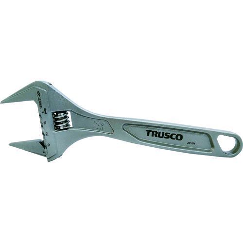 【即納在庫品】「直送」ＴＲＵＳＣＯ TSWMTC-200 超ワイドチタン合金製モンキーレンチ　２００ｍｍ　３８ｍｍ