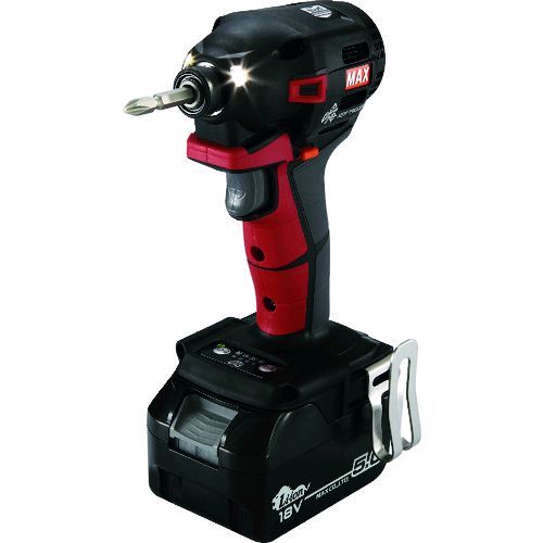 【即納在庫品】「直送」ＭＡＸ PJ-ID153R 充電式ブラシレスインパクトドライバ本体のみ赤