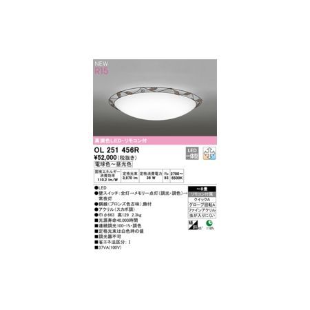 (LINEクーポン有)オーデリック ODELIC OL251456R LEDシーリングライト