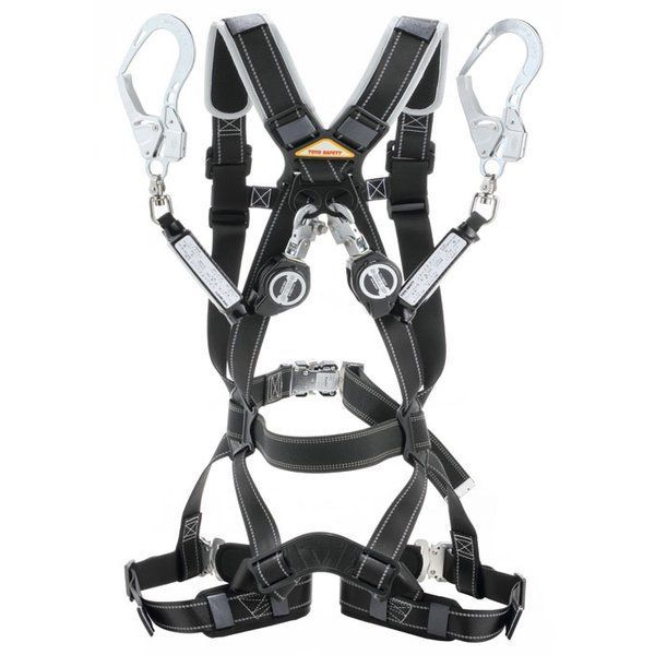 (LINEクーポン有)トーヨーセーフティ（TOYO SAFETY） FGH144W フルハーネス型巻取式 ロック装置付き ダブルランヤード