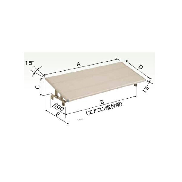 (LINEクーポン有)オーケー器材 K-KC4G アルミキーパー 防雪・日除け屋根 KKC4G｜iDECA　店
