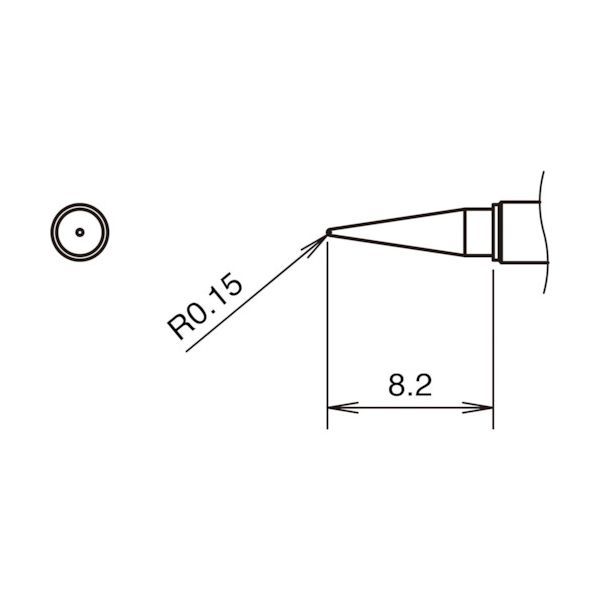 【即納在庫品】「直送」白光 T38-02I こて先I型 400℃