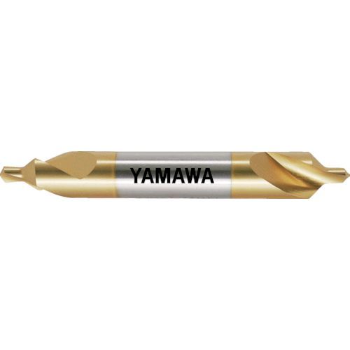 【即納在庫品】「直送」ヤマワ YAMAWA CEQV-4 コーティング強ねじれ溝Ａ形９０° センタ穴ドリル ＣＥ－Ｑ Ｖ ４Ｘ９０°Ｘ１０