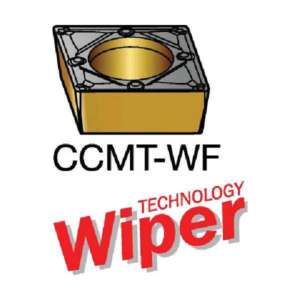 【即納在庫品】「直送」サンドビック CCMT 09 T3 08-WF（1125） 【10個入】 コロターン107 旋削用ポジチップ 120 1125
