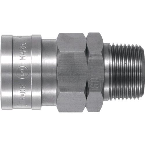 (LINEクーポン有)【即納在庫品】「直送」日東 SUS-800SM ハイカプラ ステンレス SUS800SM 113-1249 ステンレス製 日東工器