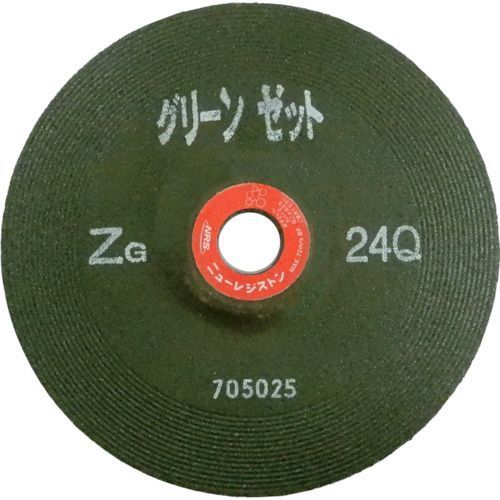 【即納在庫品】「直送」ニューレジストン GNZ1806-ZG24Q 【25個入】重研削用砥石 グリーンゼット １８０×６×２２ ＺＧ２４Ｑ NRSGZ180624Q24