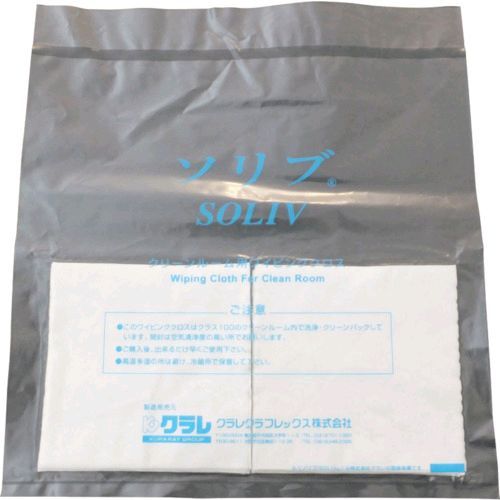 (LINEクーポン有)クラレ SOLIV-1212 クリーンルーム用ワイパー ソリブ １２０ｍｍ×１２０ｍｍ １Ｃｓ 箱 ＝４００枚入 SOLIV1212 518-6862 【キャンセル不可】