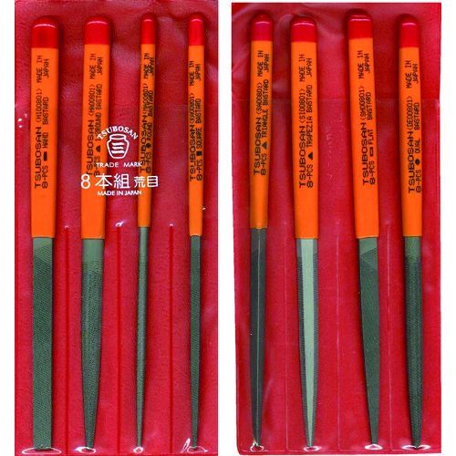 【即納在庫品】「直送」ツボサン TSUBOSAN ST008-01 組ヤスリセット８本組　荒目