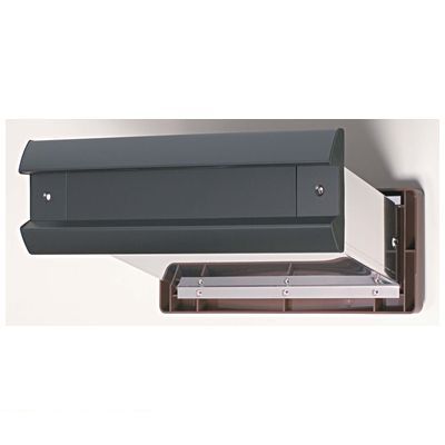 (LINEクーポン有)水上金属 NO2000-ATU-BK No2000ポスト 内フタ付気密型 厚壁用 色：黒 NO2000ATUBK