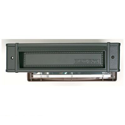 (LINEクーポン有)水上金属 NO24MAIL-OO-BK No24メイルシュート 内フタ付気密型 大壁用 色：ブラック NO24MAILOOBK