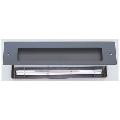 (LINEクーポン有)水上金属 NO3000-ATU-BK No3000ポスト 内フタ付気密型 厚壁用 色：黒 NO3000ATUBK
