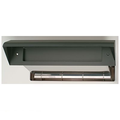 (LINEクーポン有)水上金属 NO30SU-ATU-BK No30ステンレスシュート 内フタ付気密型 厚壁用 色：黒 NO30SUATUBK