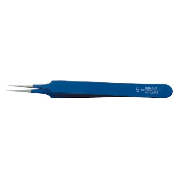 1570円 【予約受付中】 AR03581 ピンセット NO.5 ブルー イノックス