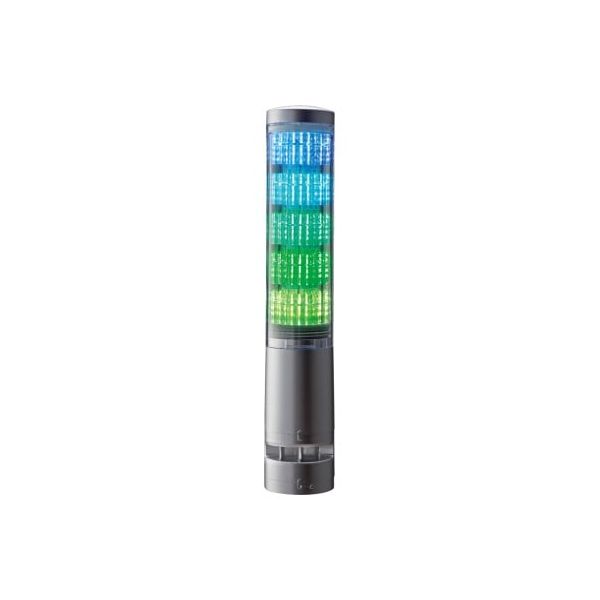 パトライト LA6-5DTNUB-RYGBC LEDヒョウジトウ LED積層情報表示赤黄緑青白 LA65DTNUBRYGBC 積層情報表示灯 シルバー レボライト ブザーあり