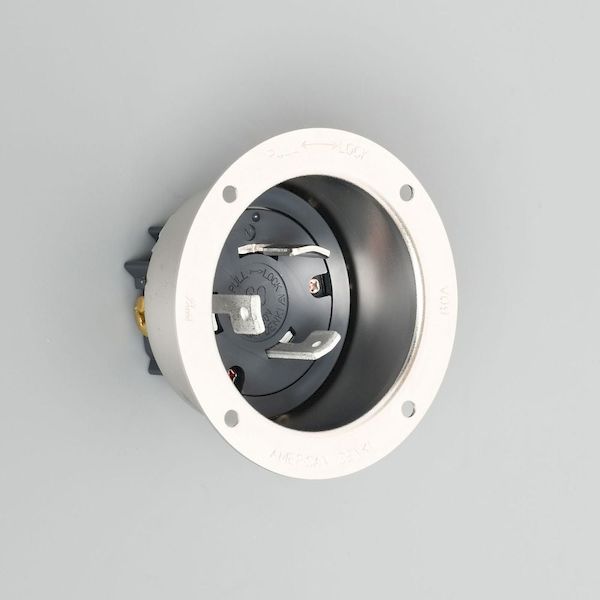 (LINEクーポン有)翌日出荷 アメリカン電機 アメリカン 3625 ヒッカケ フランジ インレット 3P60A 引掛形 フランジインレット